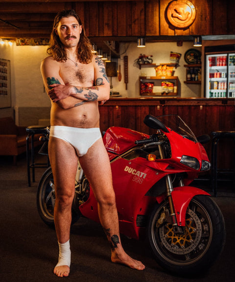 Racer Brief '25 Wavy White