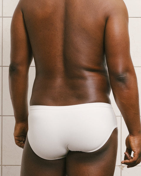 POND1 Swim Brief '24 Wavy White