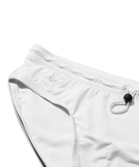 POND1 Swim Brief '24 Wavy White