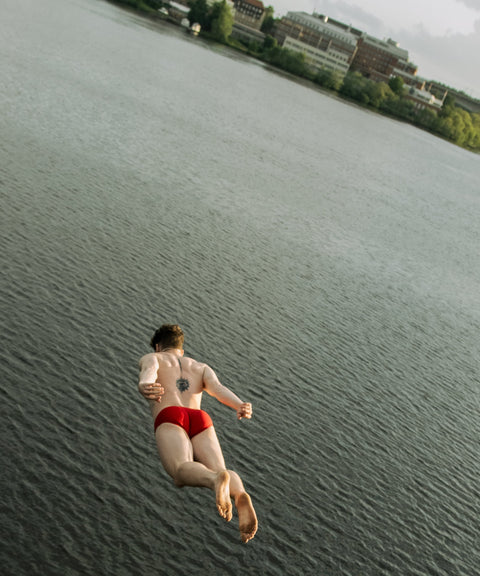 POND3 Sport Swim Brief '24 Red Dive