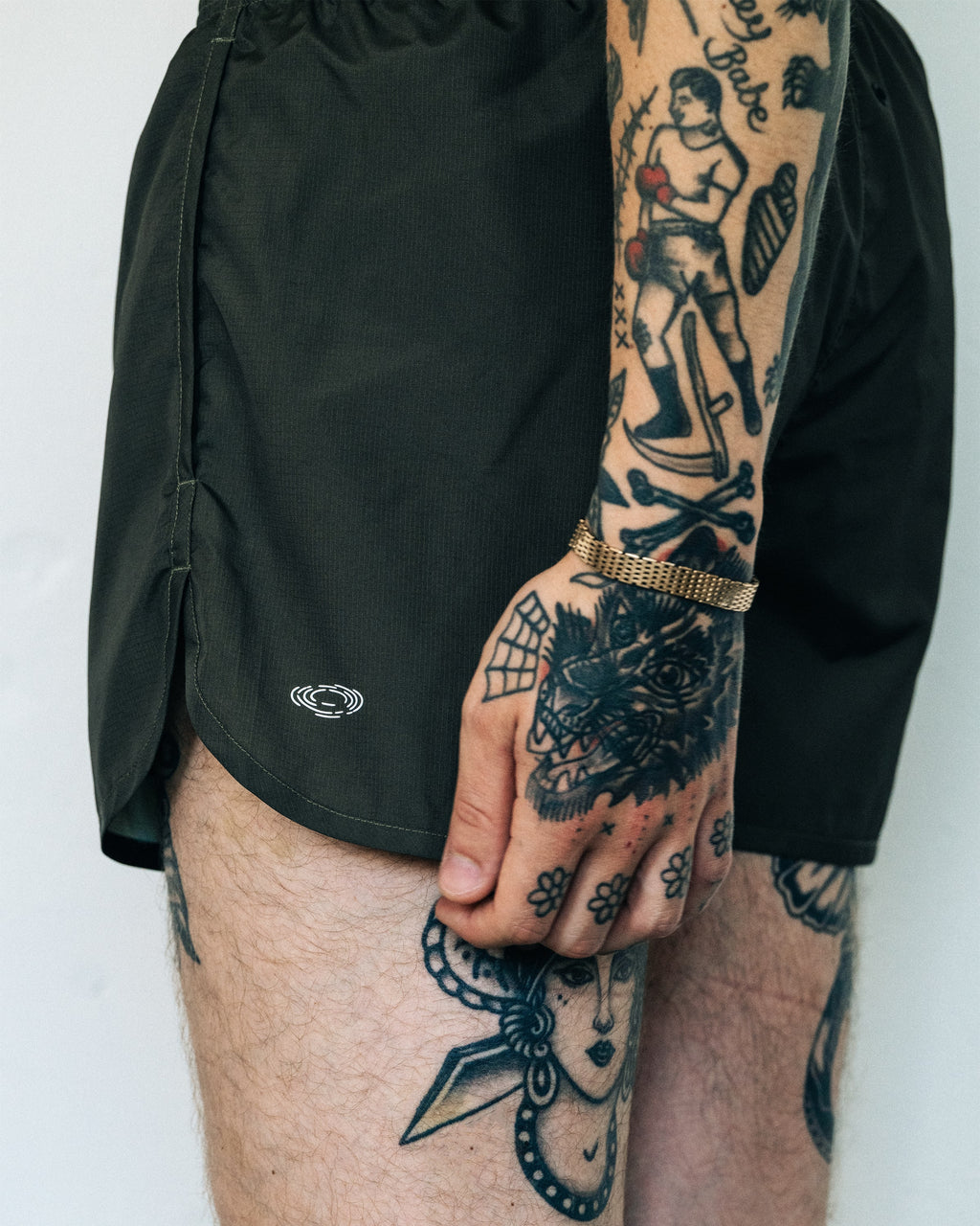 Harbour Swim Shorts 3" Khaki Green