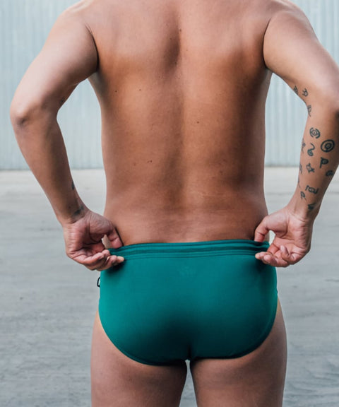 POND1 Swim Brief '25 Seagrass Green