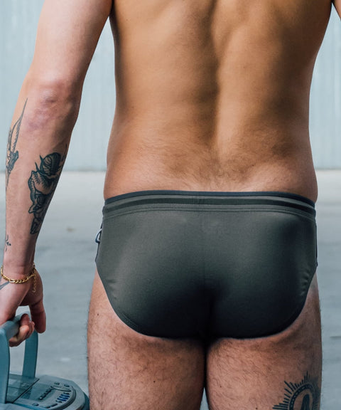 POND1 Swim Brief '25 Titanium Steel