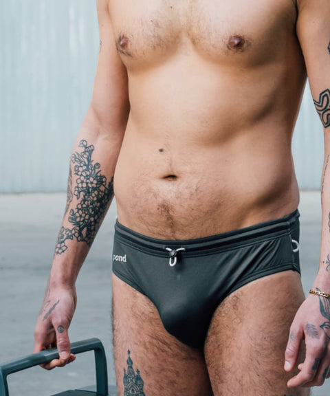 POND1 Swim Brief '25 Titanium Steel