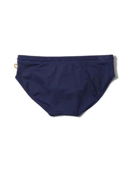 Eco swim briefs with pouch bag in Le Tigre Blue – Moolman Swim