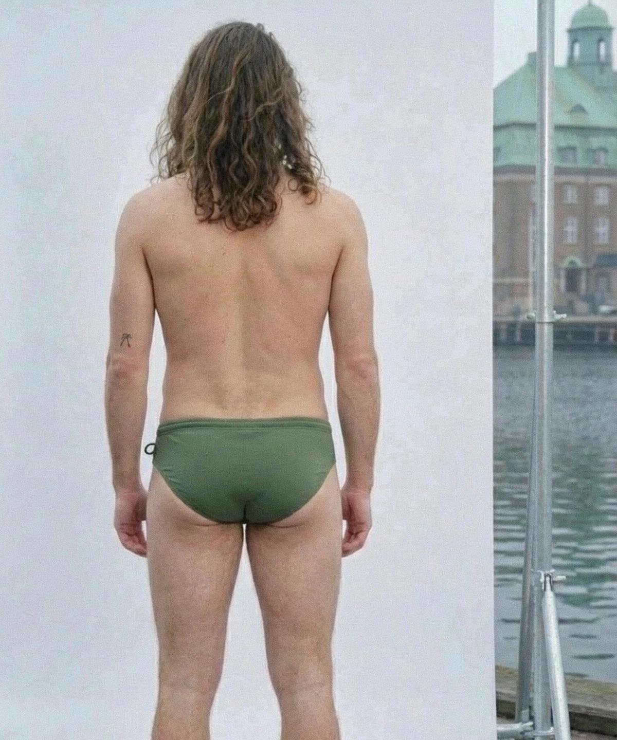 POND1 3.5" Swim Brief Harbour Green