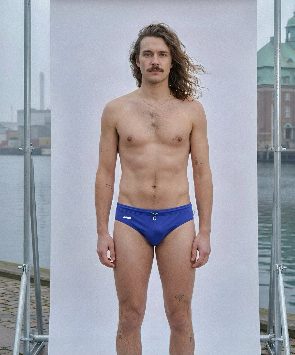 POND1 3.5" Swim Brief Ocean Blue