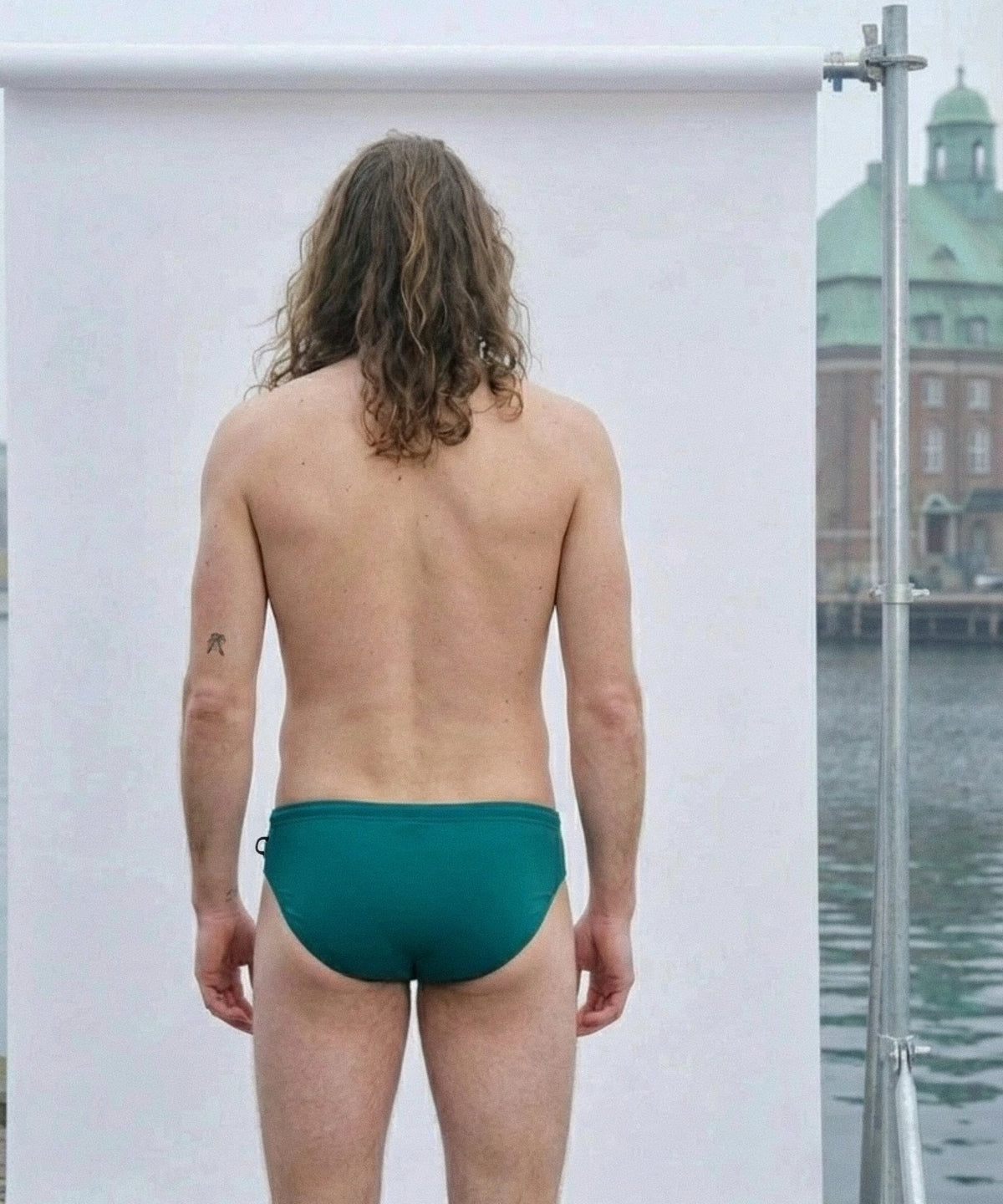 POND1 3.5" Swim Brief Seagrass Green