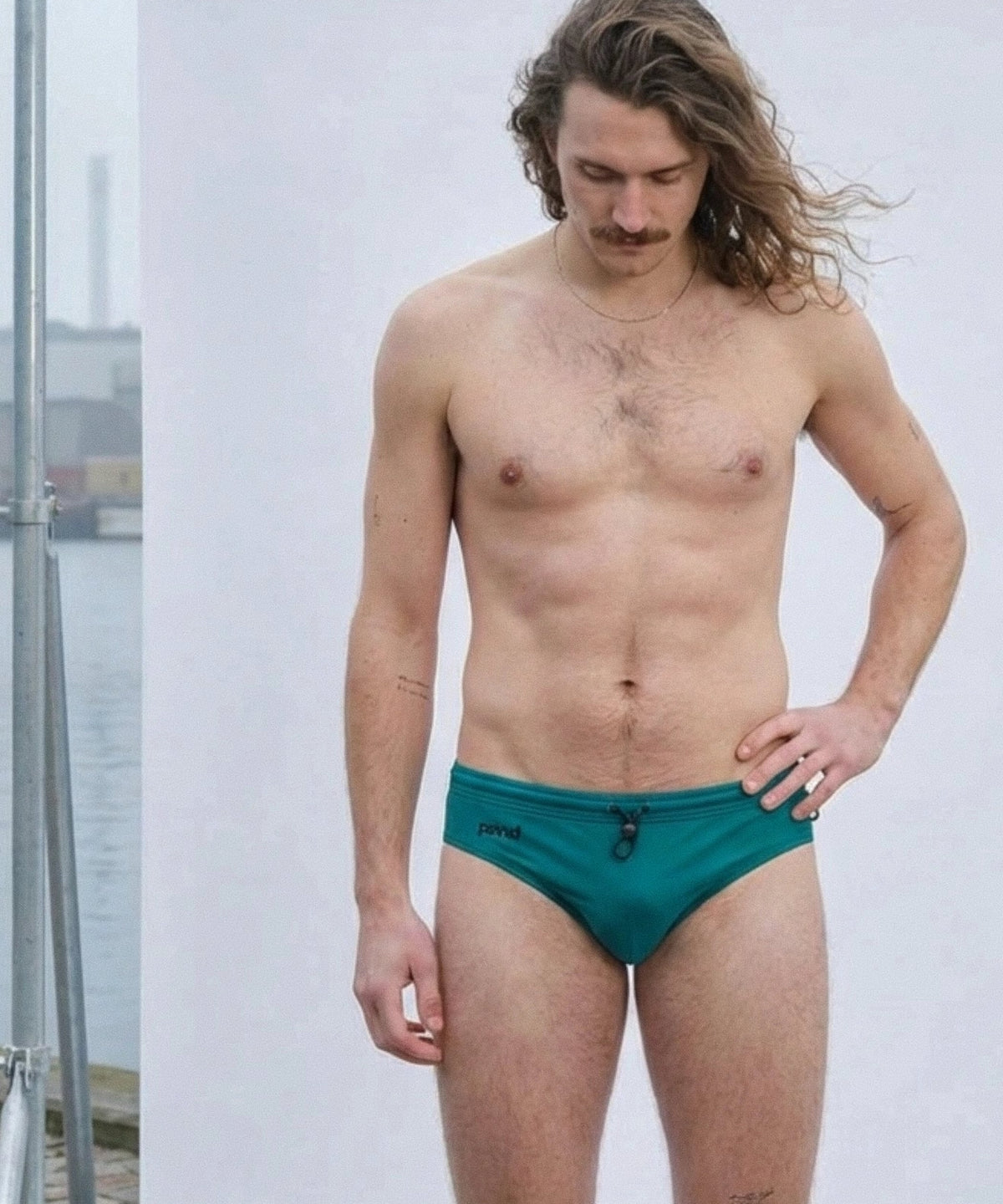 POND1 3.5" Swim Brief Seagrass Green