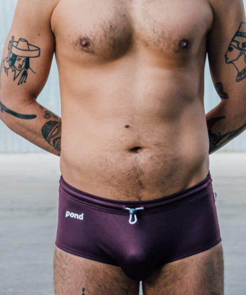 POND2 Swim Brief '25 Classy Burgundy