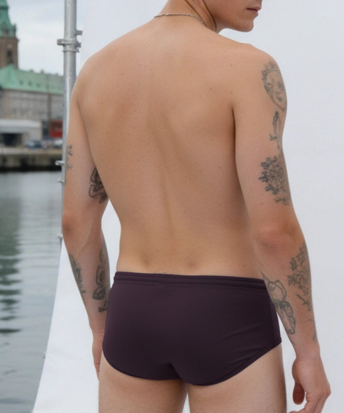 POND2 6.3" Swim Brief Classy Burgundy