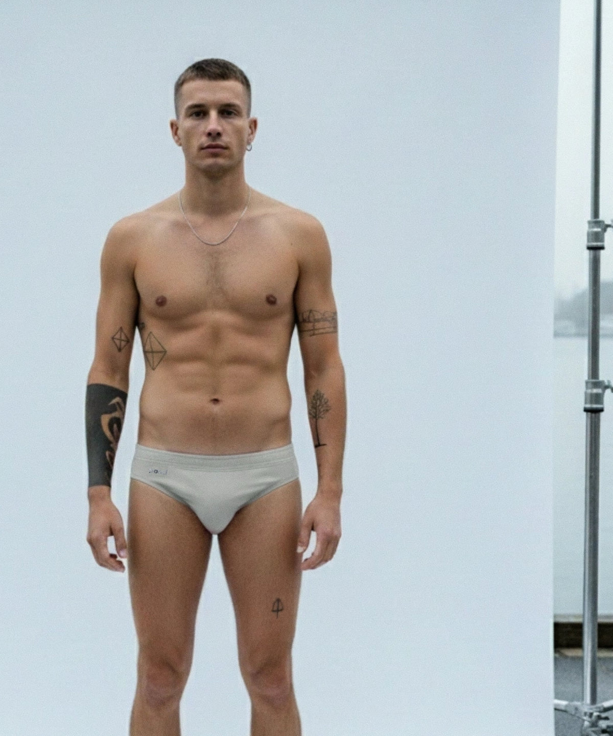 POND3 SPORT 2.4" Swim Brief Grey Haze