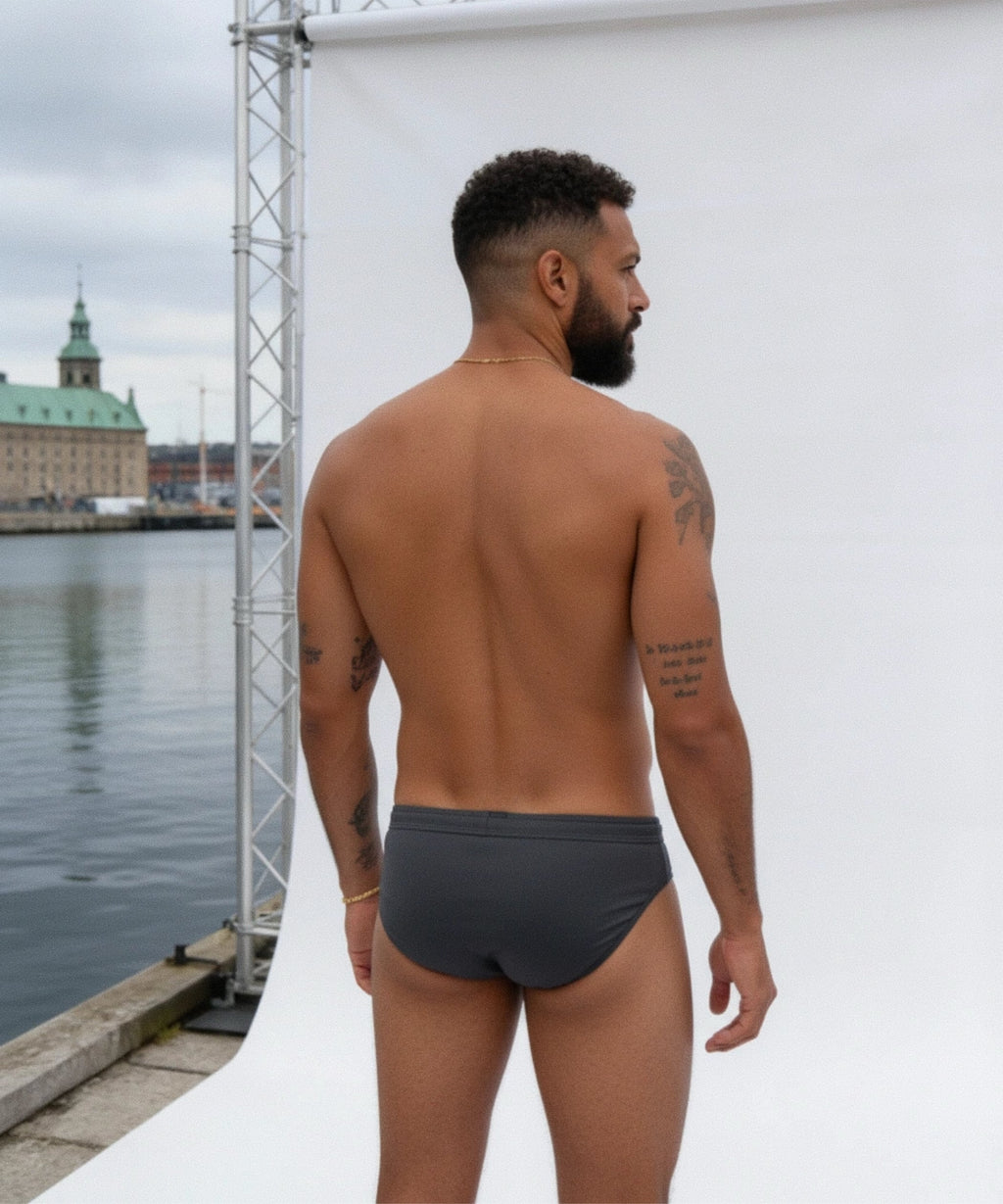 POND3 2.4" Swim Brief Titanium Steel
