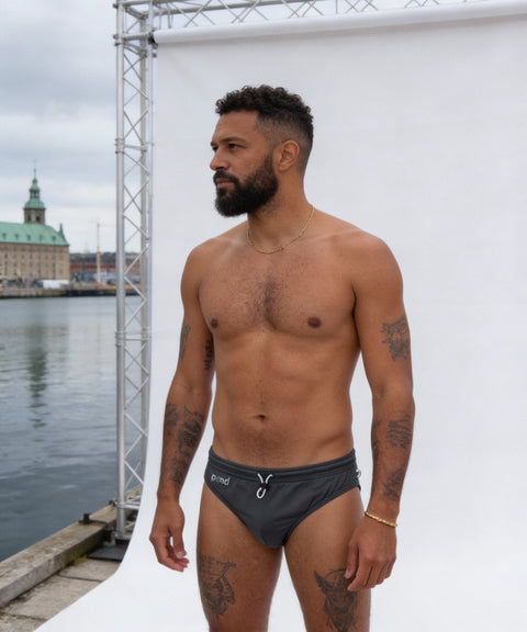 POND3 2.4" Swim Brief Titanium Steel