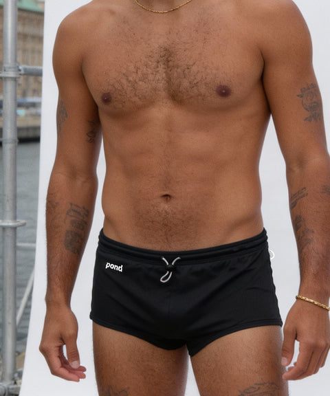 POND4 8.2" Swim Brief Deep Sea Black