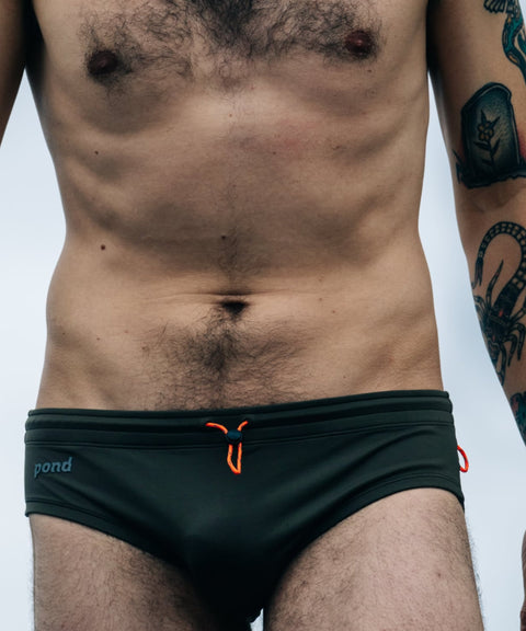 POND1 Explorer Swim Brief '24 Mud Brown