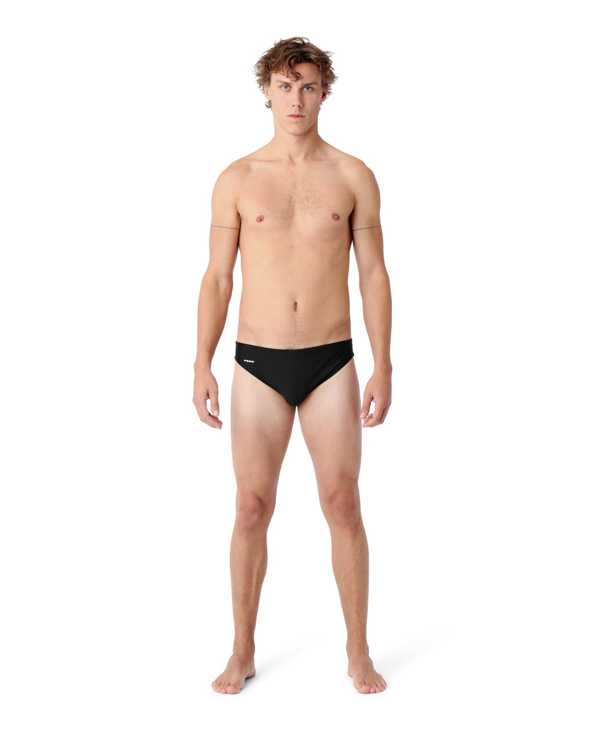Pool Swim Brief 1.5" Black