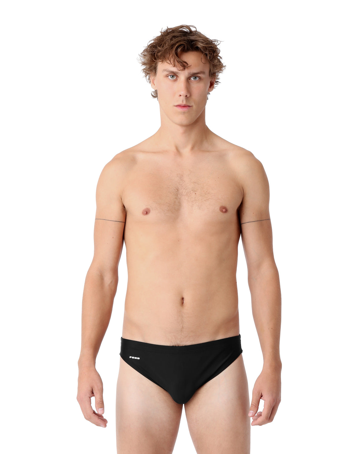 Pool Swim Brief 1.5" Black