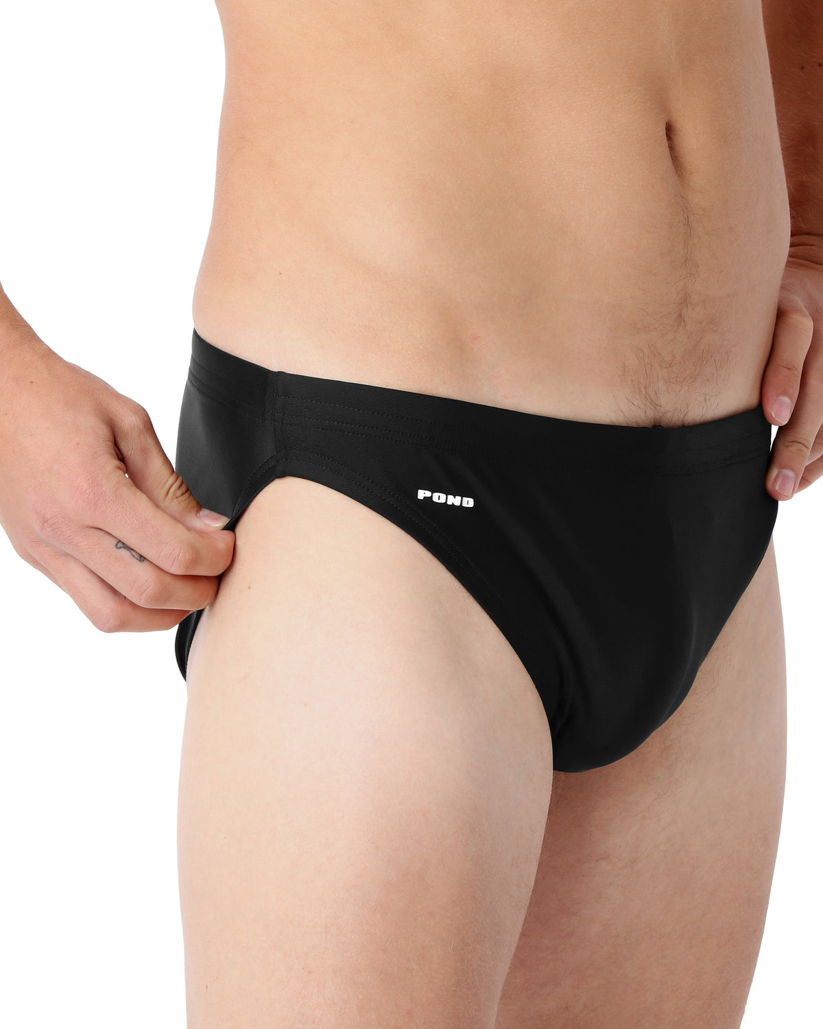 Pool Swim Brief 1.5" Black