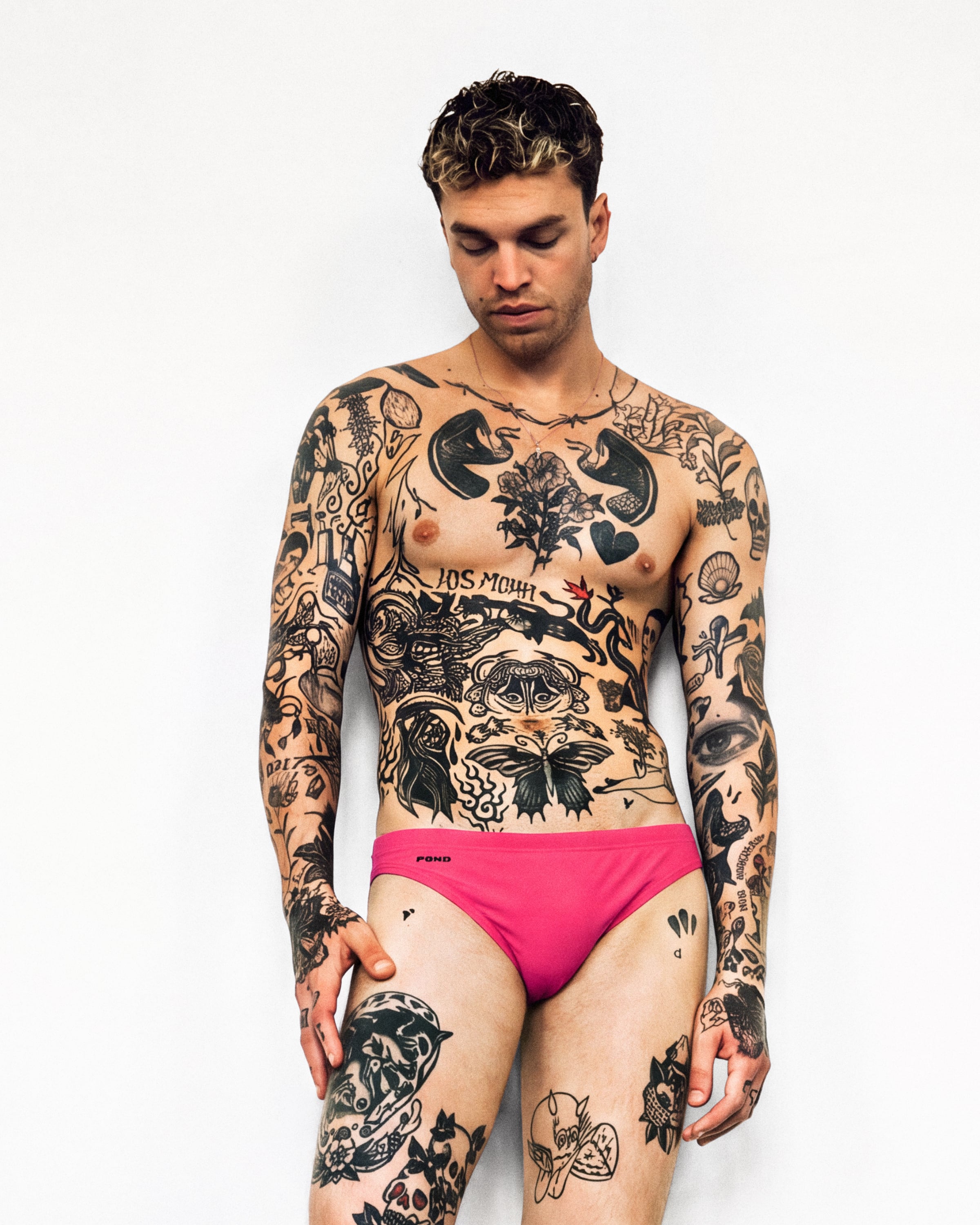 Pool Swim Brief 1.5" Coral