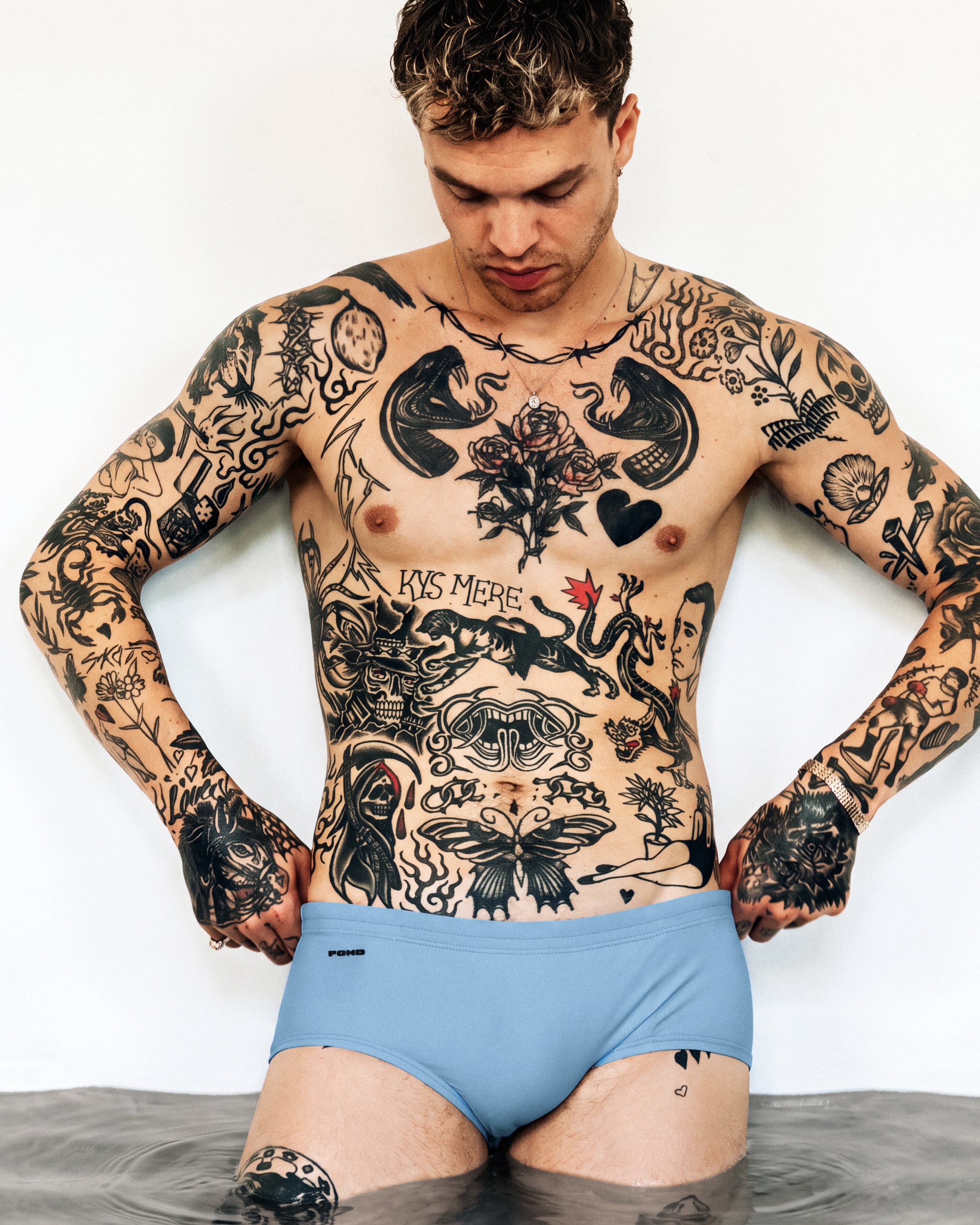 Pool Swim Brief 5.5" Ice Blue