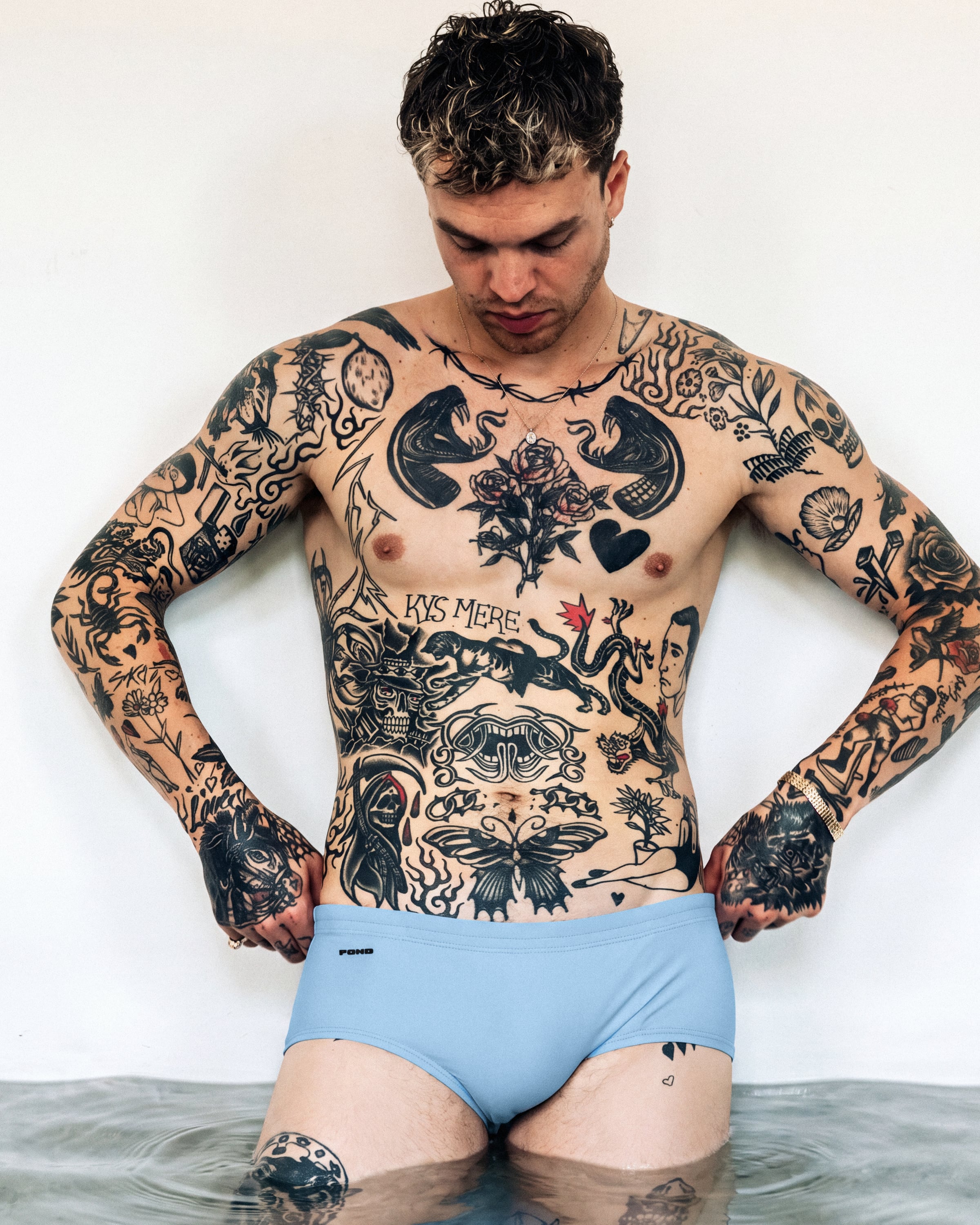 Pool Swim Brief 5.5" Ice Blue