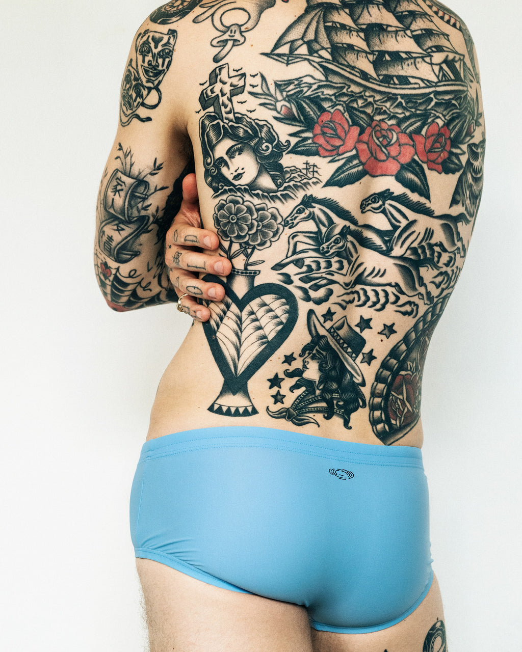 Pool Swim Brief 5.5" Light Blue
