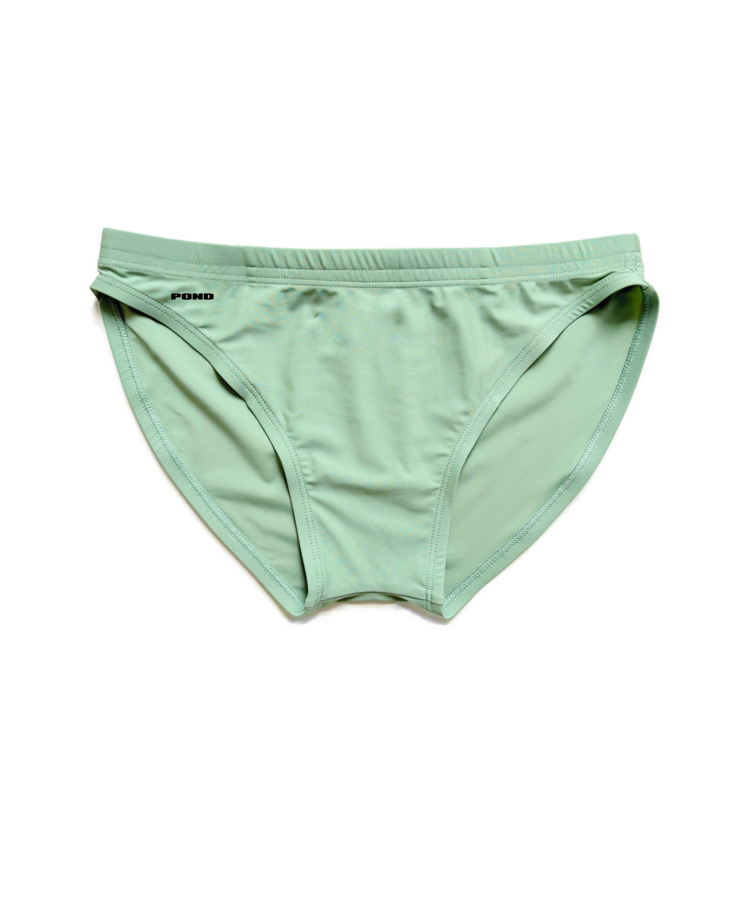 Pool Swim Brief 1.5" Sage Green