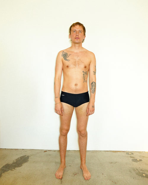 Pool Swim Brief 5.5" — Black — Black — 02