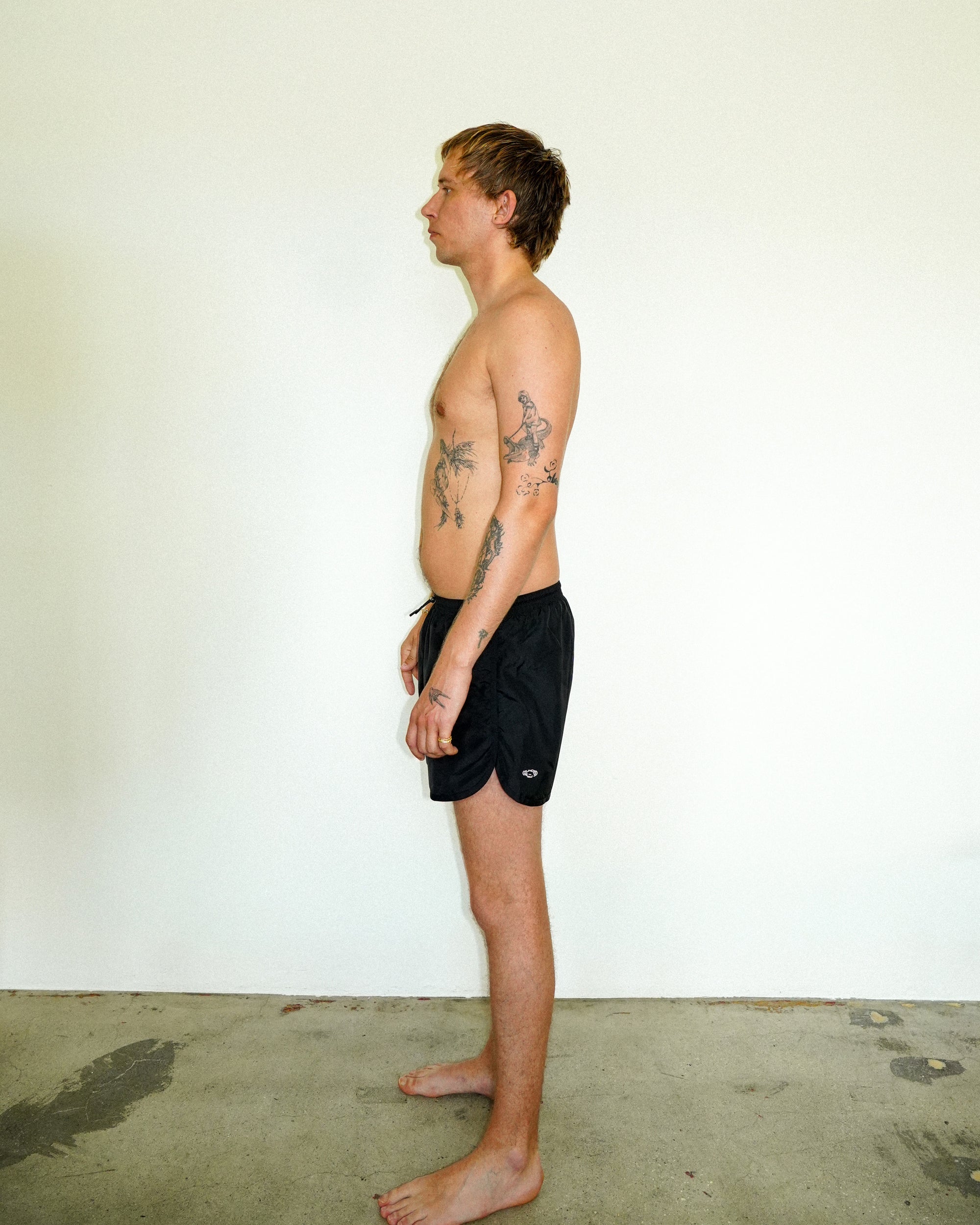 Harbour Swim Shorts 3" — Black — Black — 03