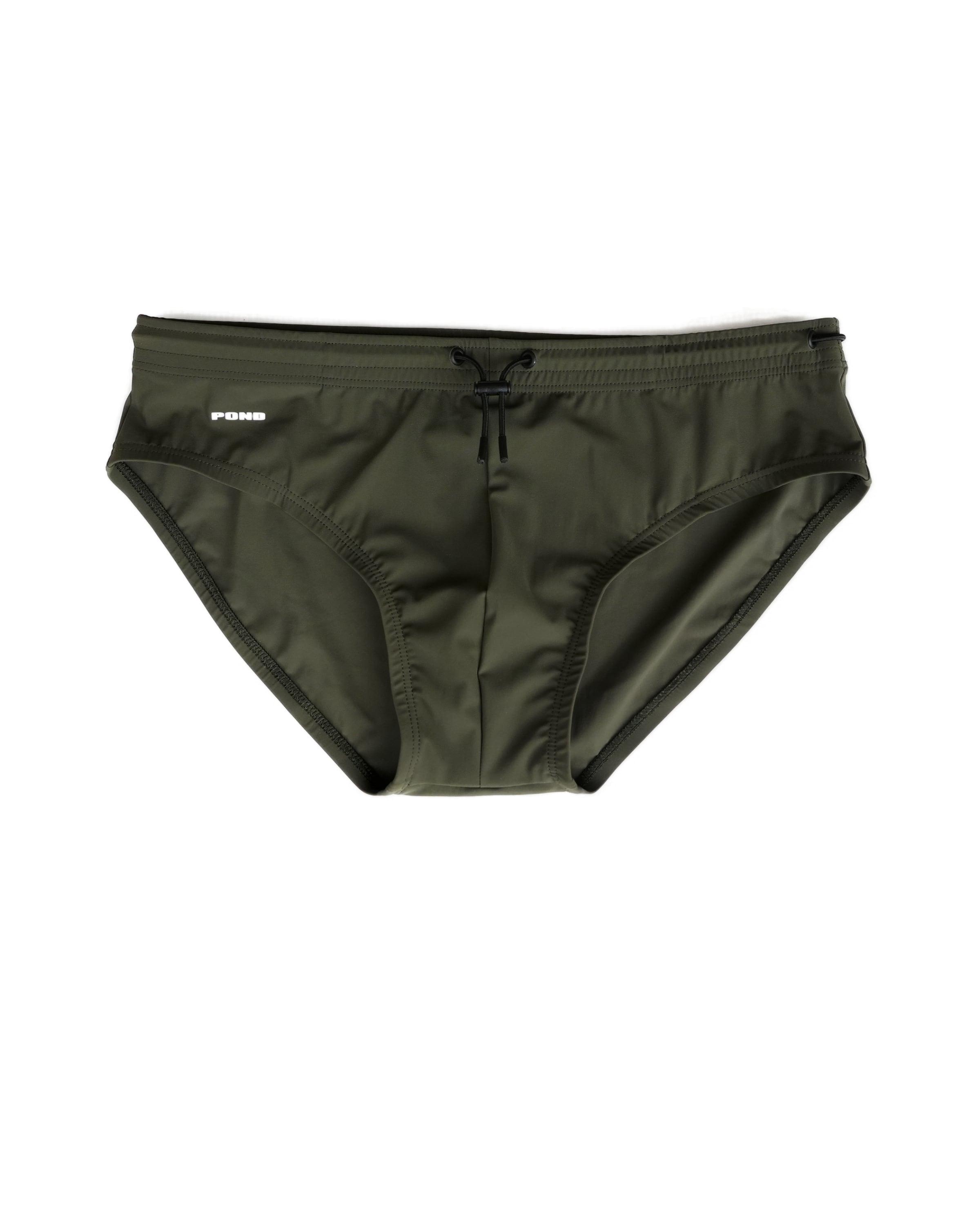 Harbour Swim Brief 3.5" — Dark Green — Dark Green — 01