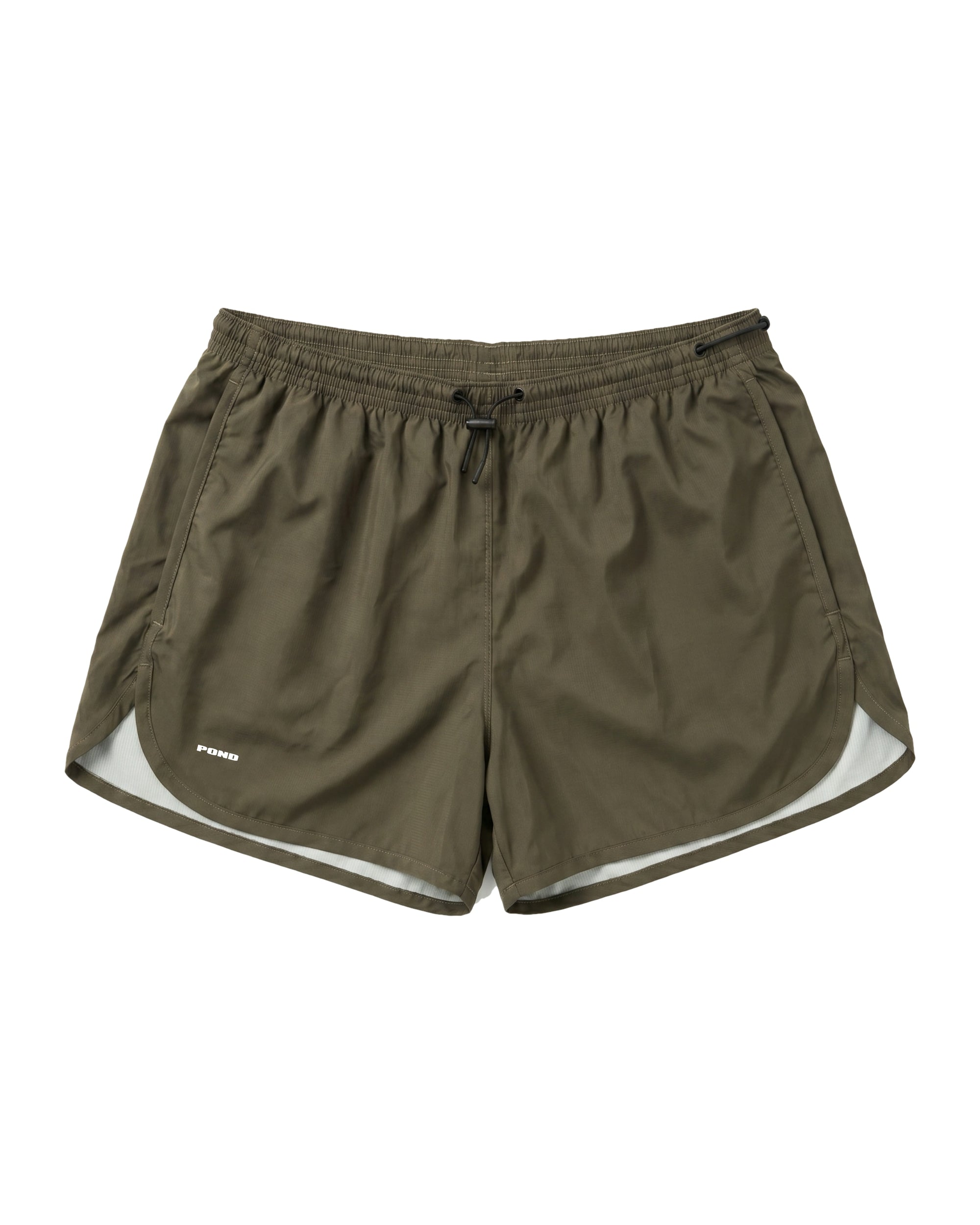 Harbour Swim Shorts 3" — Dark Green — Dark Green — 01