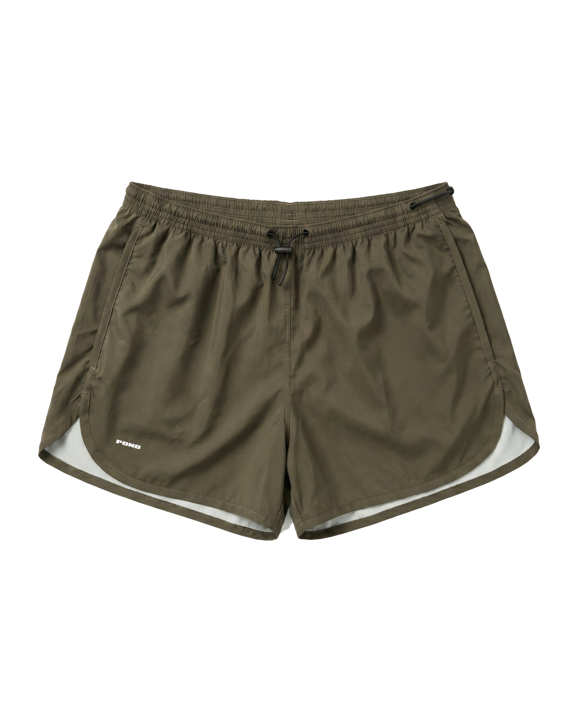 Harbour Swim Shorts 3" — Dark Green — Dark Green — 01
