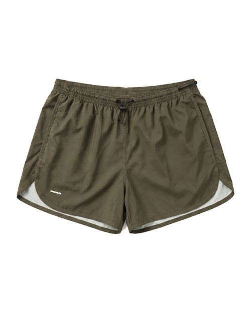 Harbour Swim Shorts 3" — Dark Green — Dark Green — 01