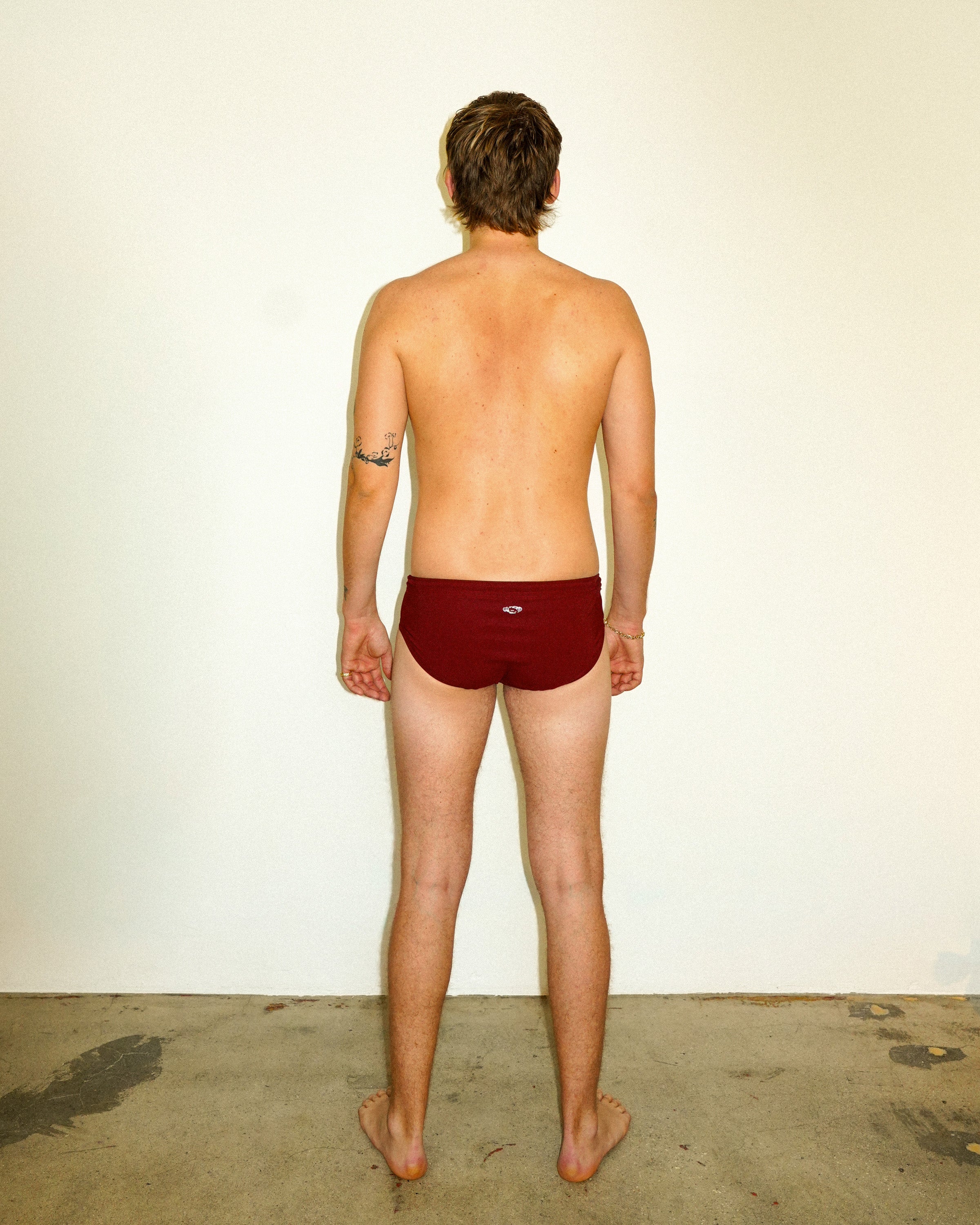 Harbour Swim Brief 3.5" — Ochre Red — Ochre Red — 04