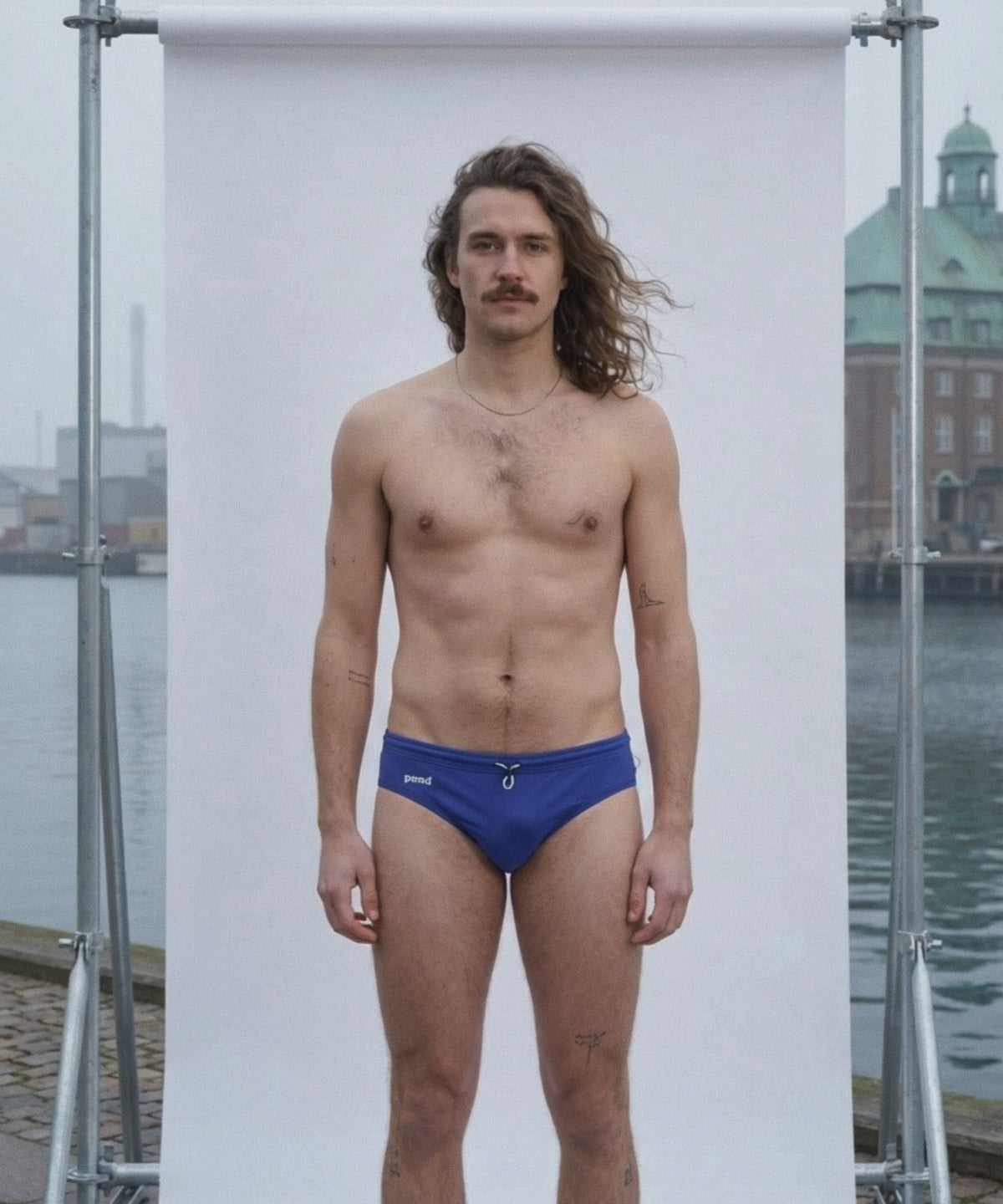 POND1 3.5" Swim Brief Ocean Blue