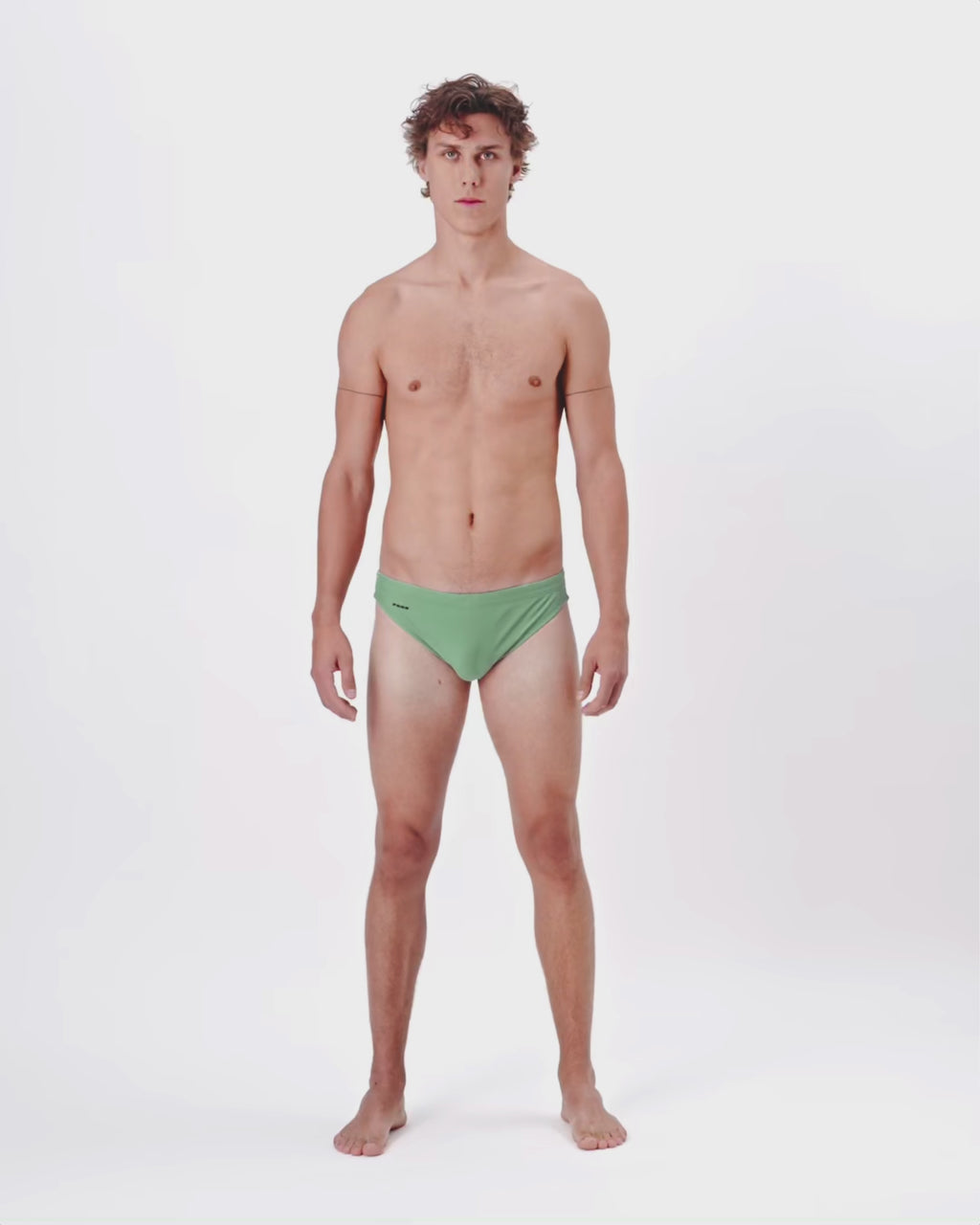Pool Swim Brief 1.5" Sage