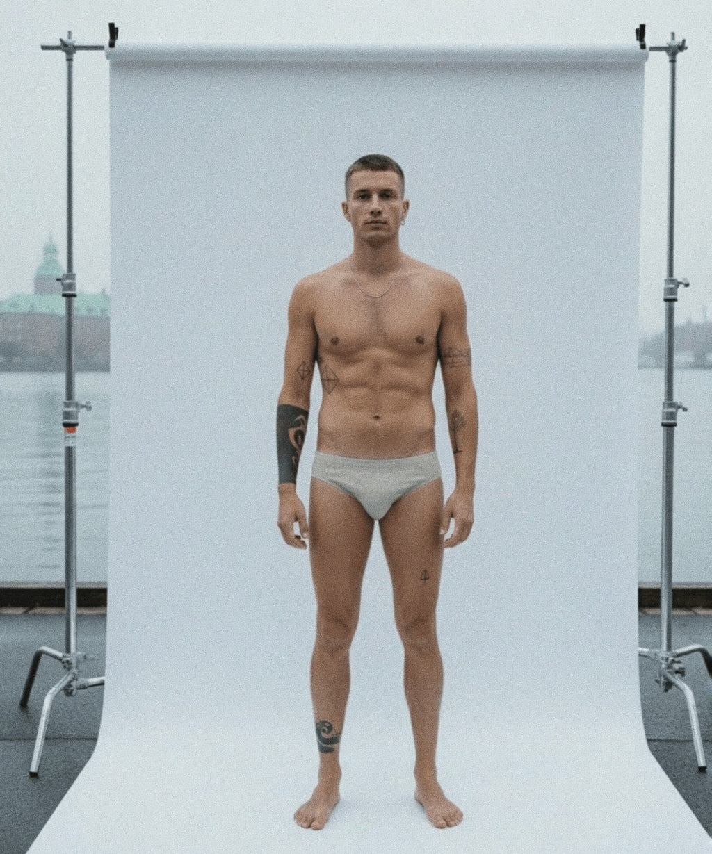 POND3 SPORT 2.4" Swim Brief Grey Haze