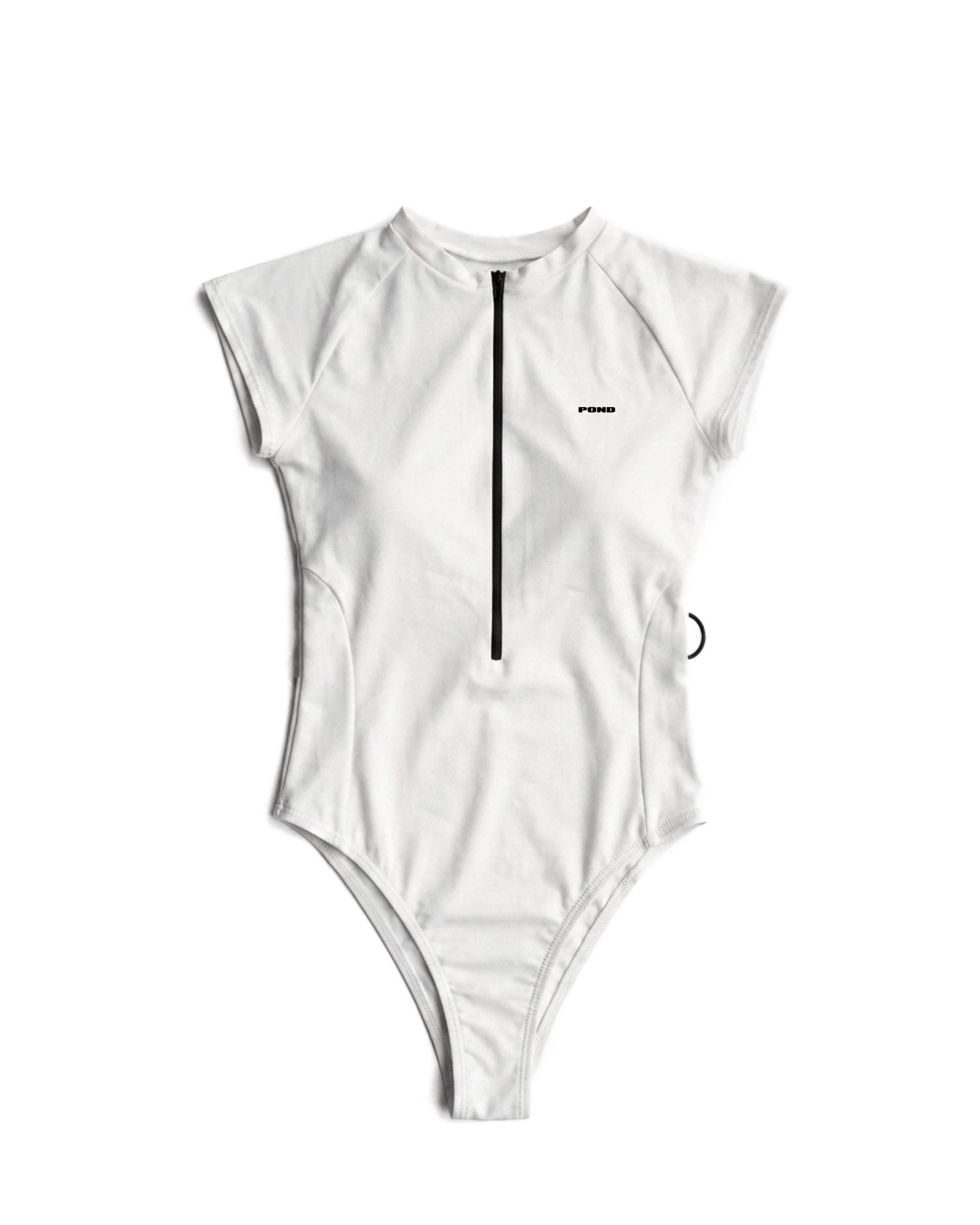 Harbour Swimsuit High Cut — White — White — 01