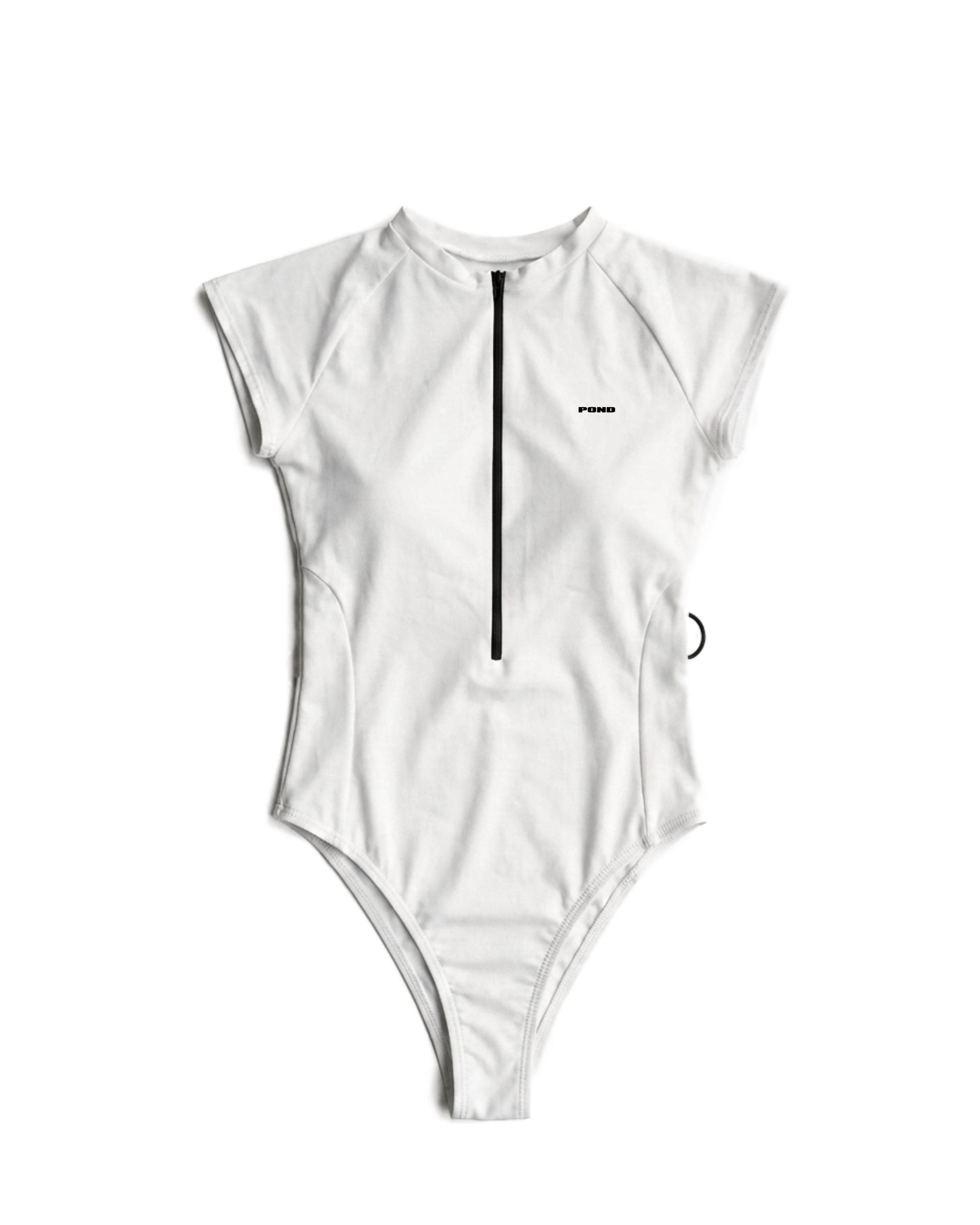 Harbour Swimsuit High Cut — White — White — 01