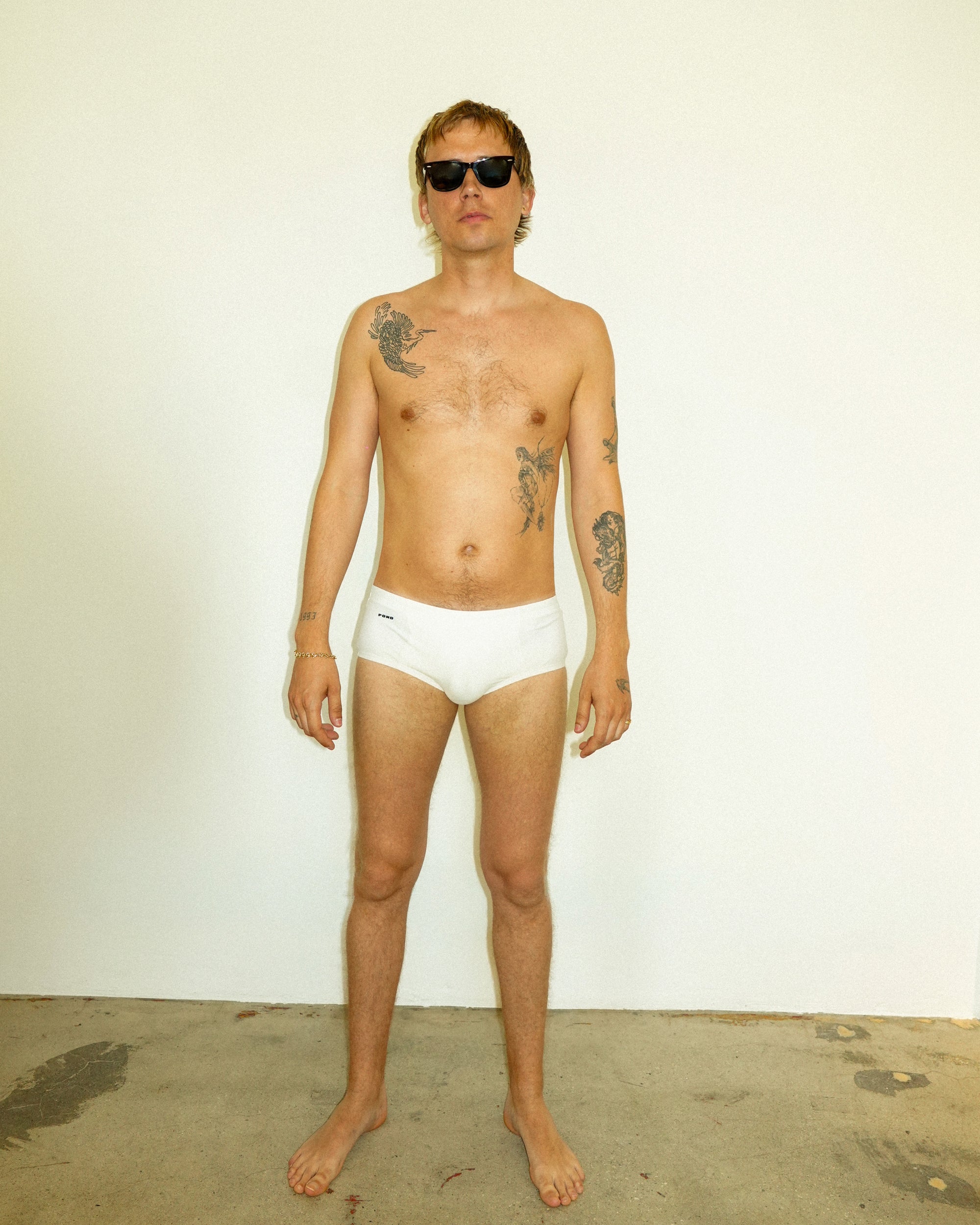 Pool Swim Brief 5.5" — White — White — 02